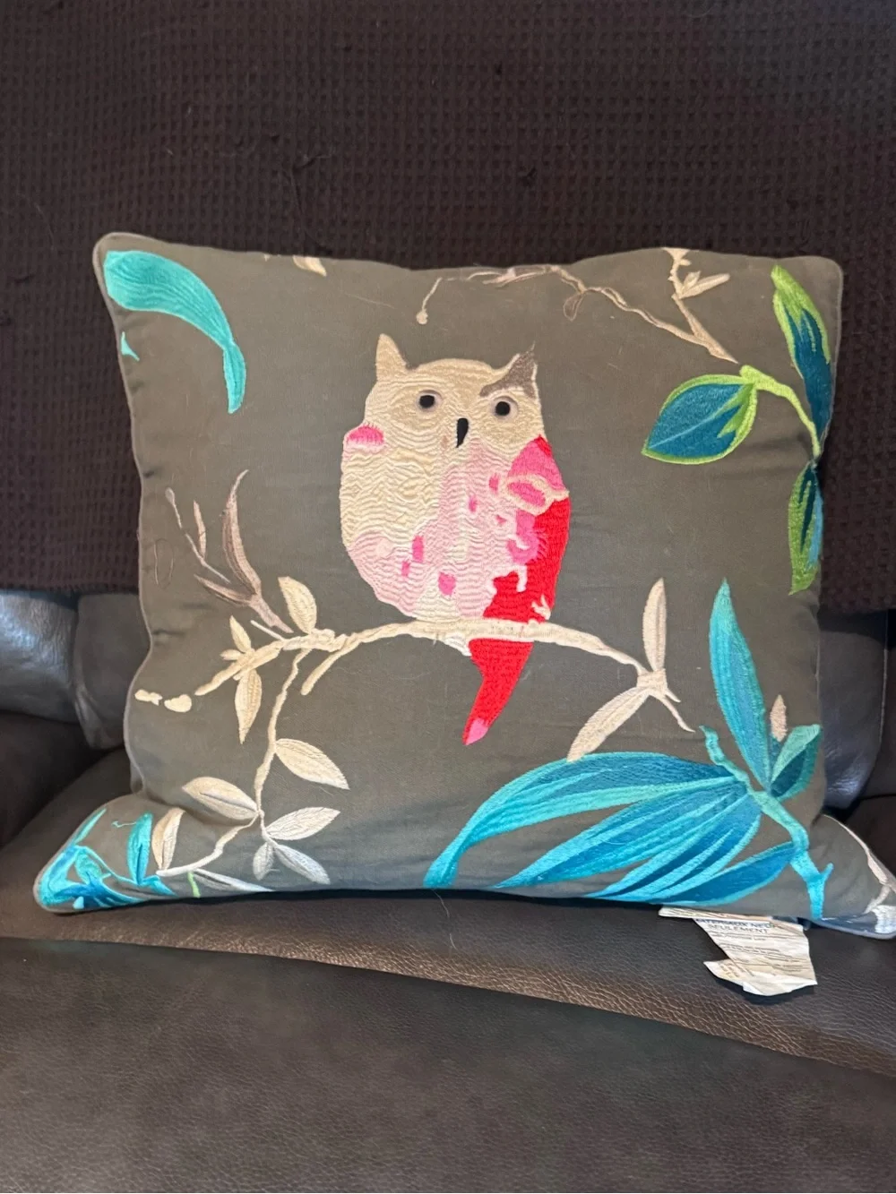 Kate Spade decorative owl cushion pillow